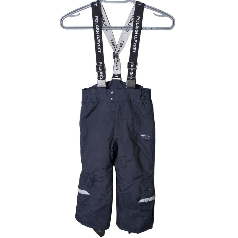Polarn O. Pyret SNOWY LOW Waterproof Padded Snowpants Unisex Navy Size 3-4 years